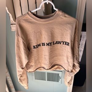 TALENTLESS Kim Is My Lawyer Crew Neck Size S